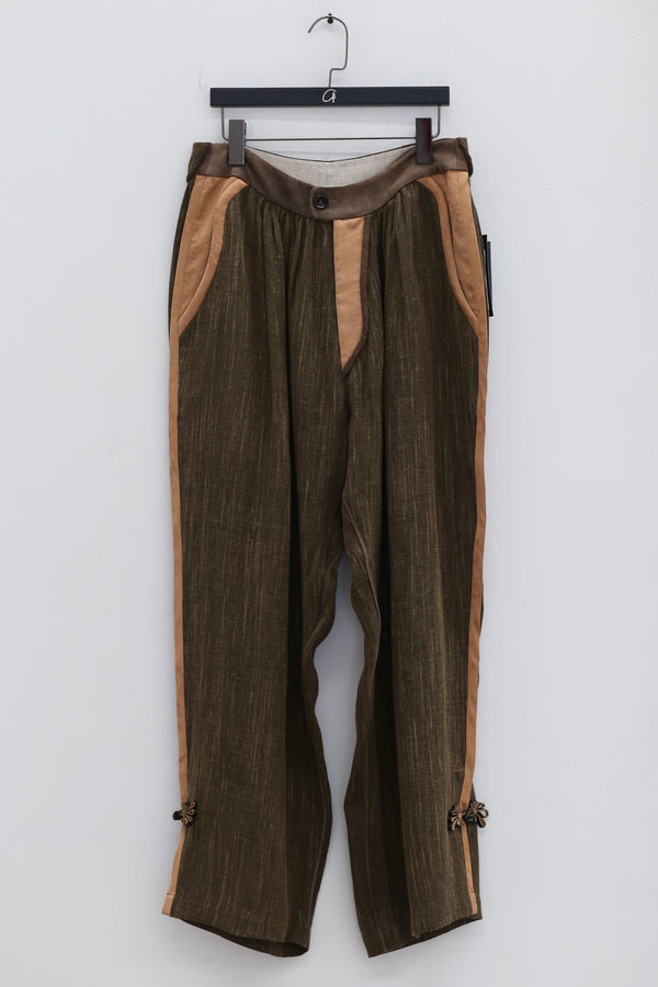 communs hemp button trousers SS124-P124A
